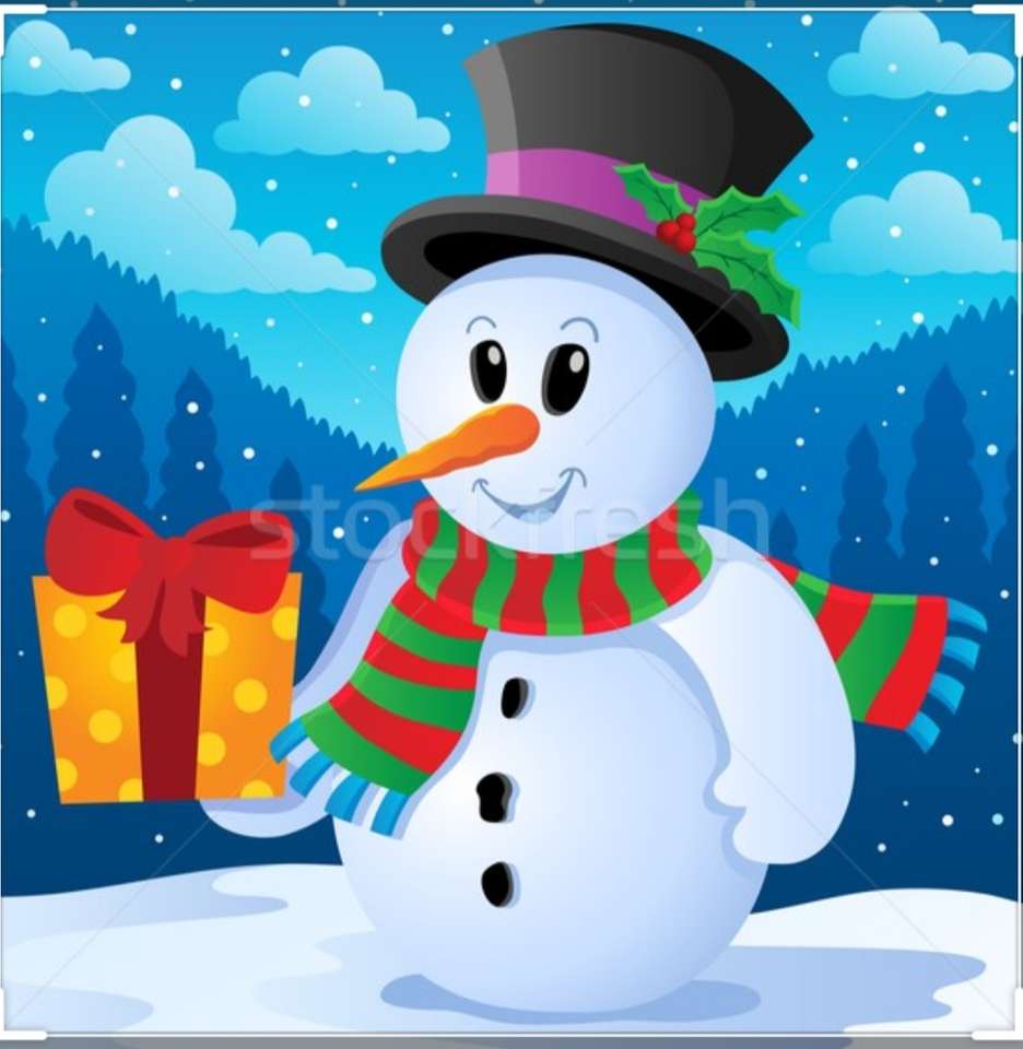 " Omul de zăpadă " jigsaw puzzle online