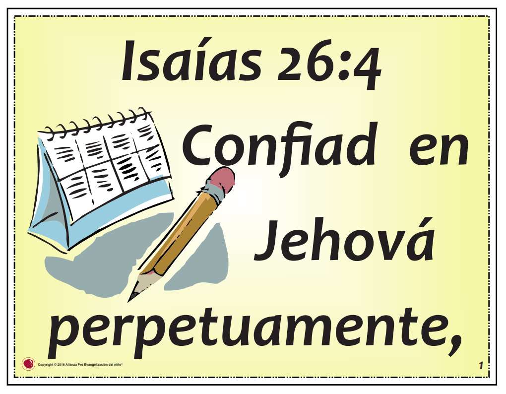 Ésaïe 26: 4 puzzle en ligne