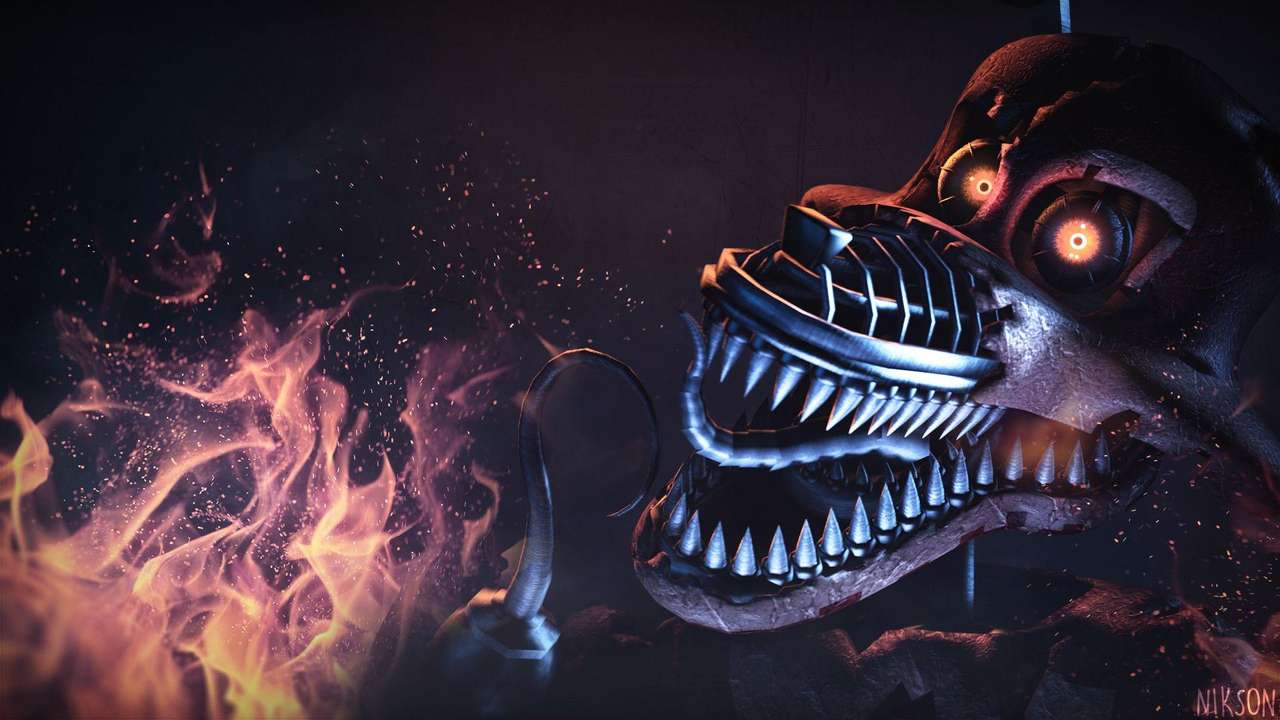 Fnaf 4 Nightmare Foxy puzzle en ligne