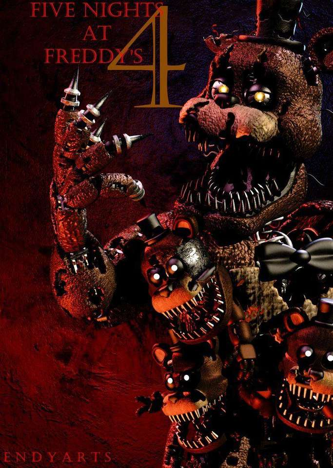 Fnaf 4 Nightmare Freddy online puzzle