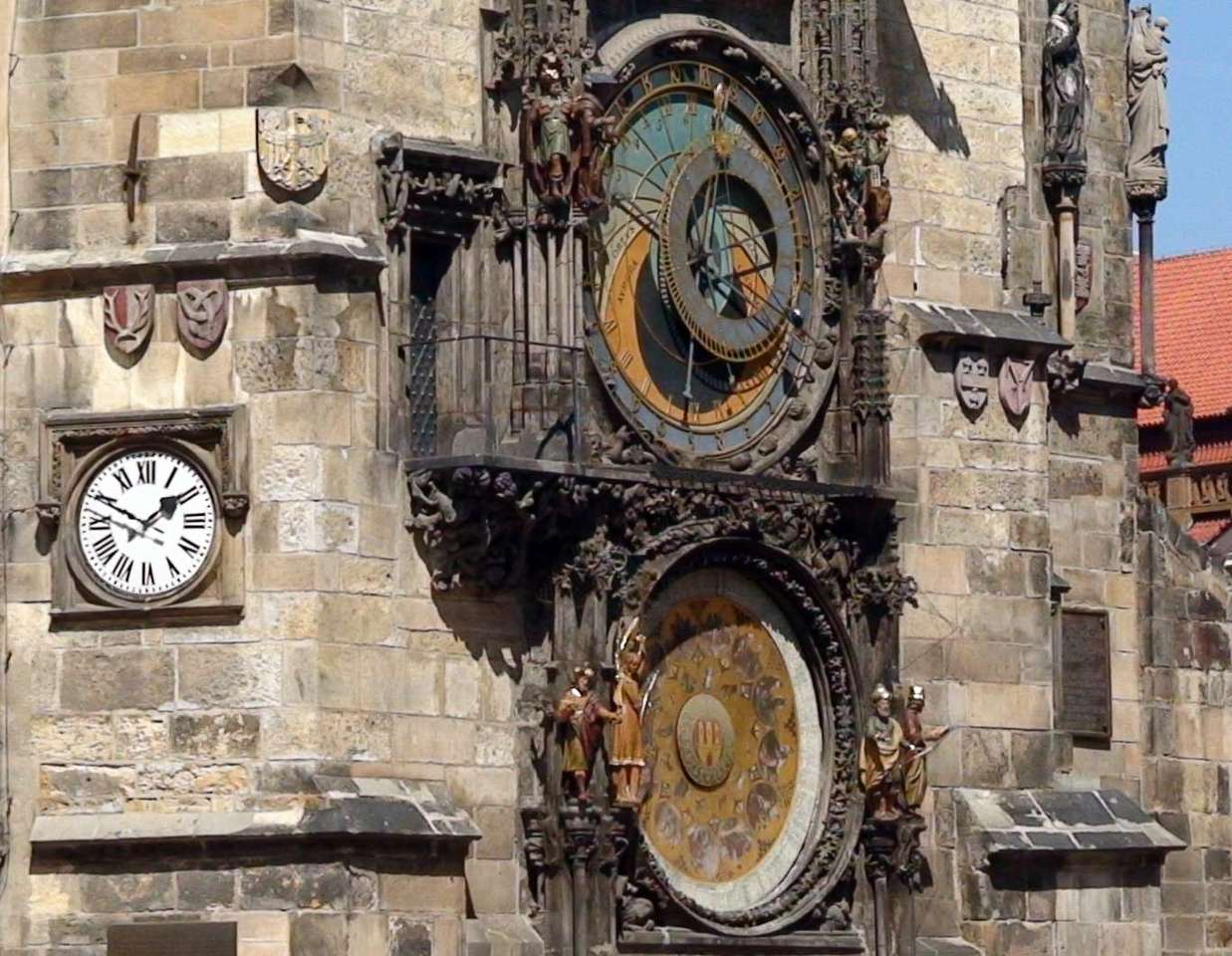 Astronomisk klocka i Prag Pussel online