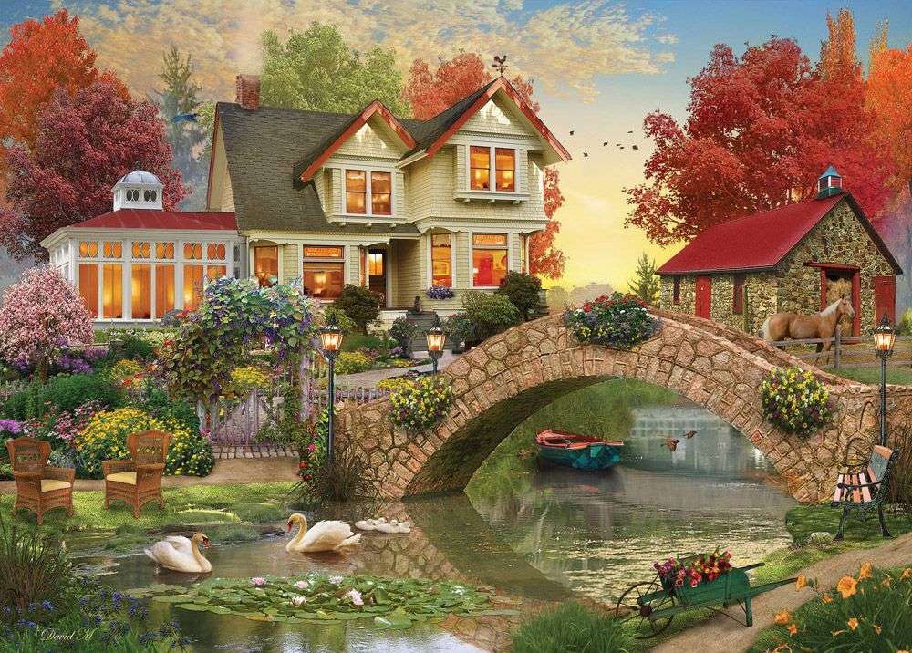 jolie maison puzzle en ligne