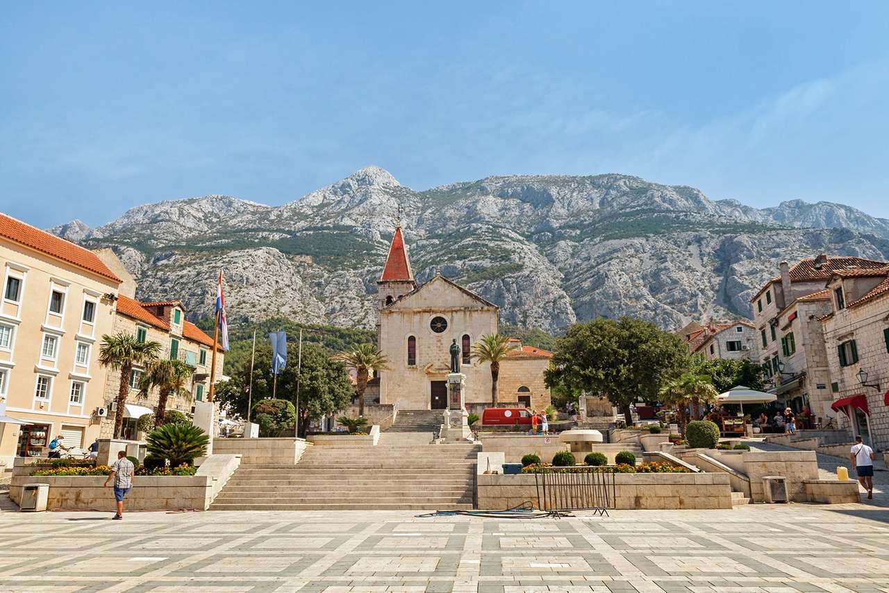 Makarska i Kroatien pussel på nätet