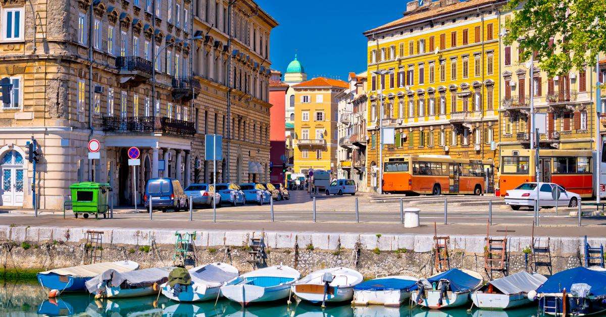 Rijeka Stadt in Kroatien Online-Puzzle
