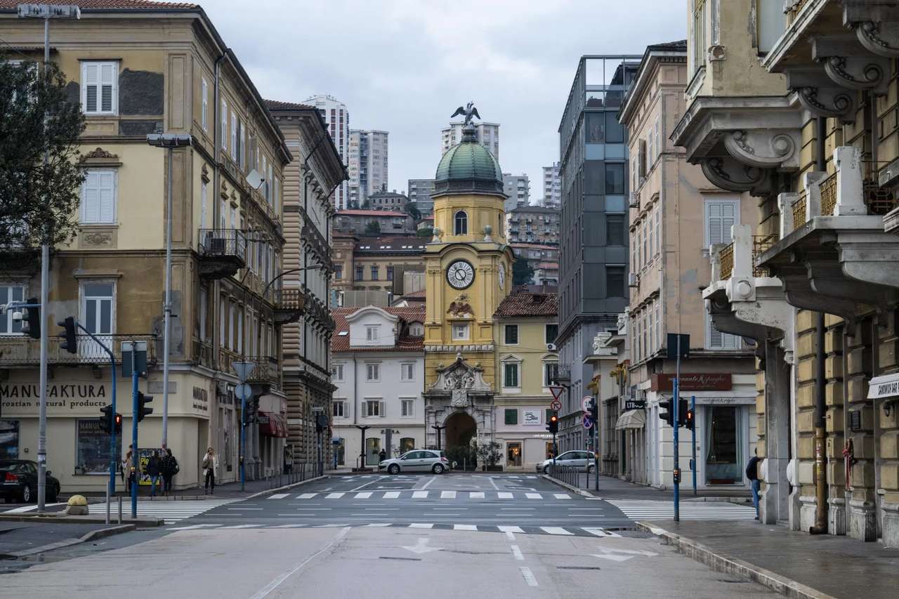 Город Риека в Хорватии онлайн-пазл