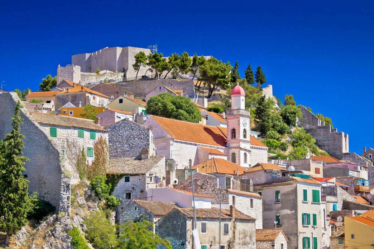 Sibenik stad i Kroatien pussel på nätet