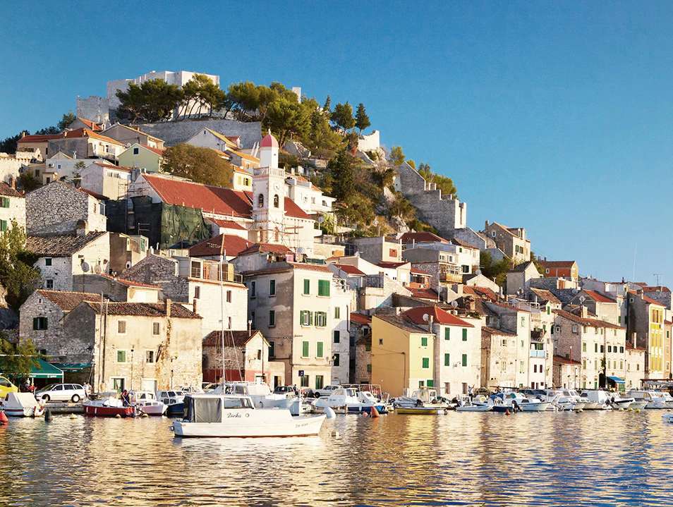 Sibenik város Horvátországban online puzzle
