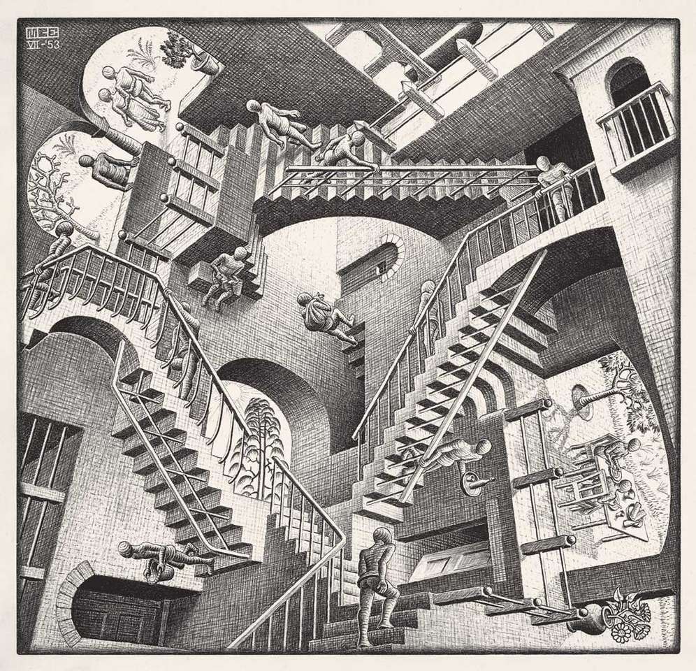 Escher - Relativity puzzle online