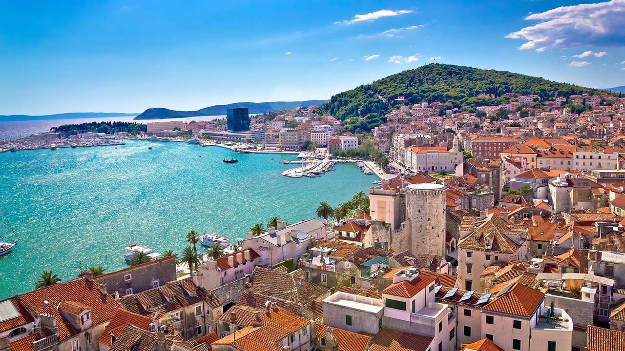 Delad stad i Kroatien Pussel online