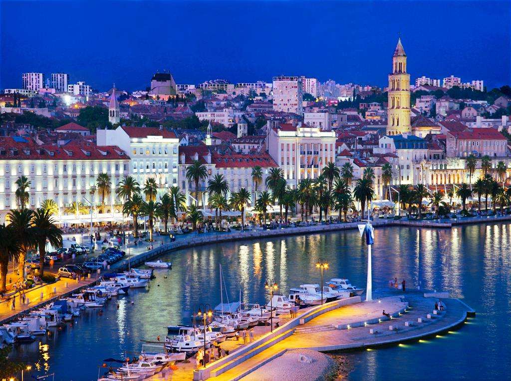 Split stad in Kroatië legpuzzel online