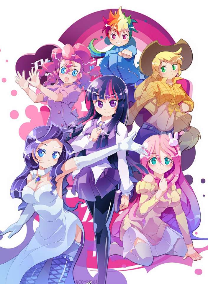 Equestria dívky anime skládačky online