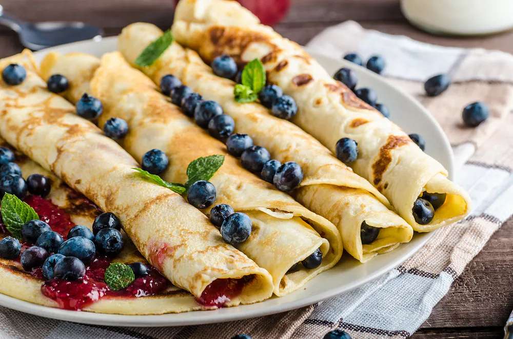 Pancakes With Blueberries jigsaw puzzle online