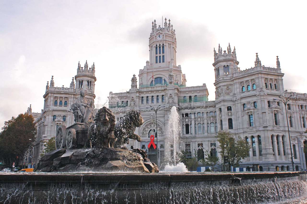 Фонтанът Cibeles, Мадрид онлайн пъзел