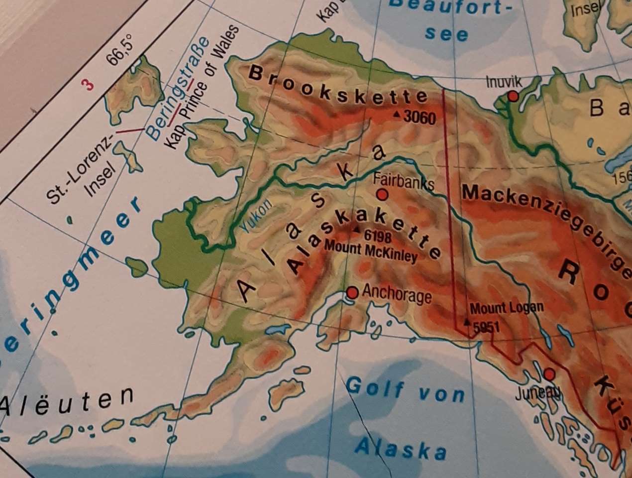 Alaska, 49e staat in de VS. legpuzzel online