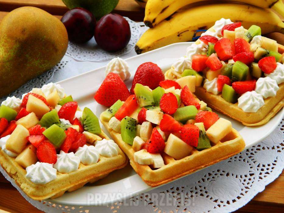 waffles com frutas quebra-cabeças online