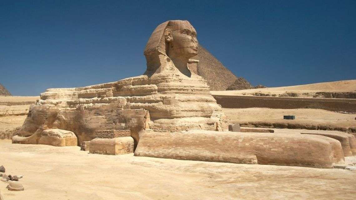 Pussel med sfinxen i Giza Pussel online