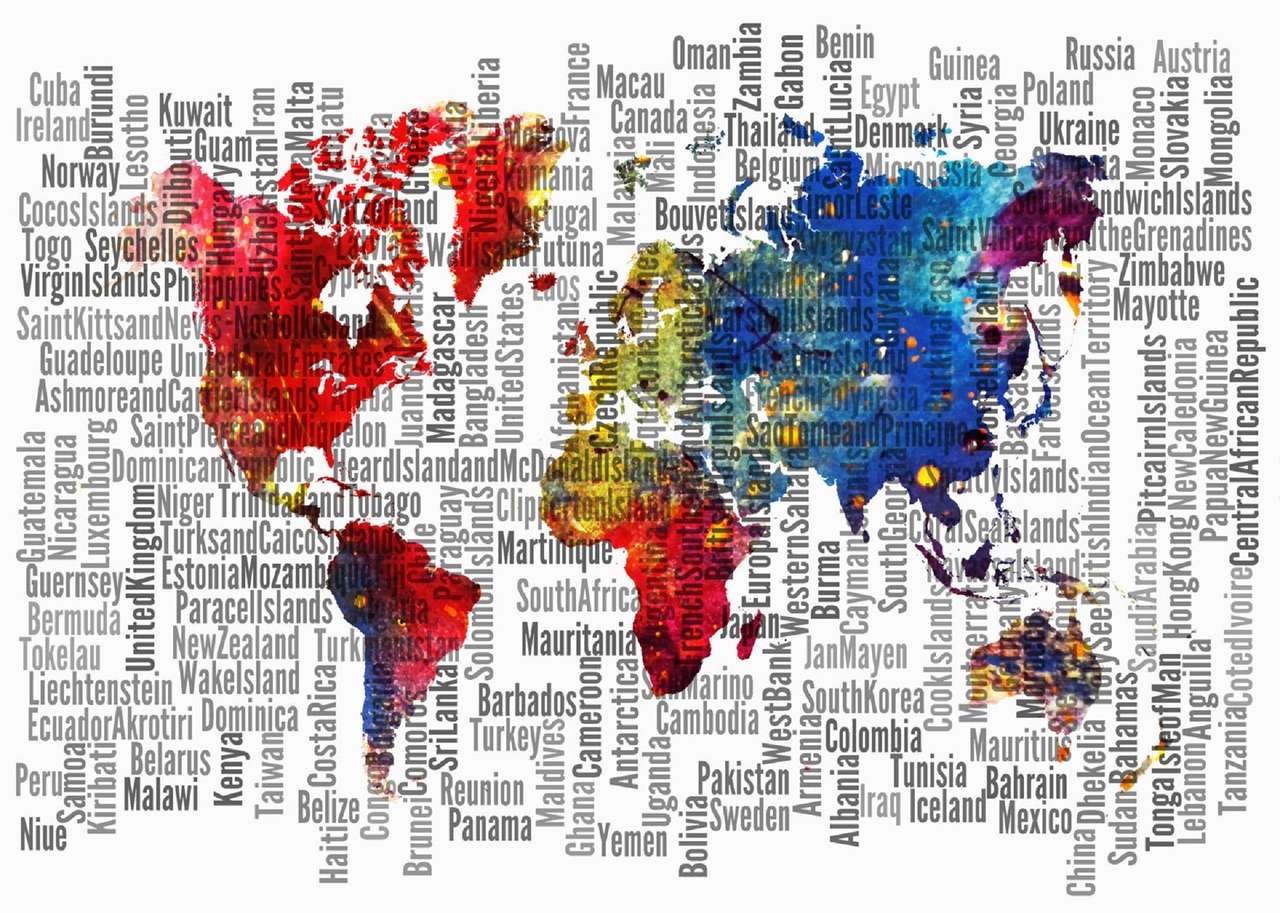 mapa mundial puzzle online