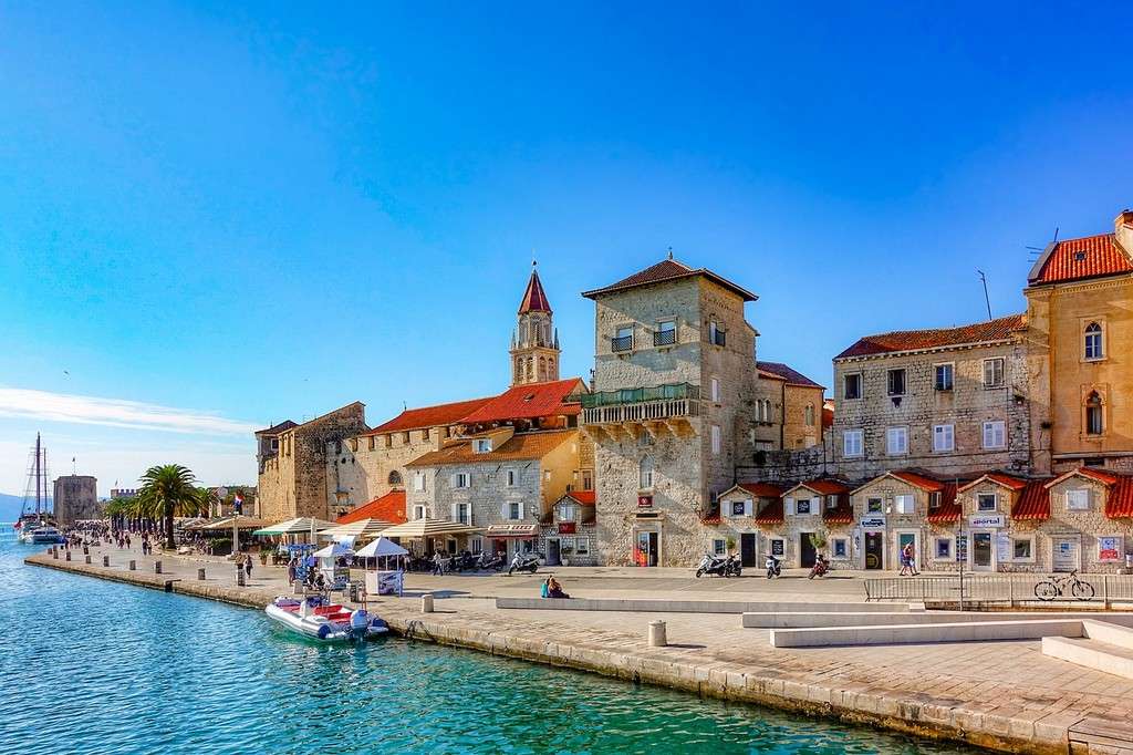 Trogir Stadt in Kroatien Online-Puzzle