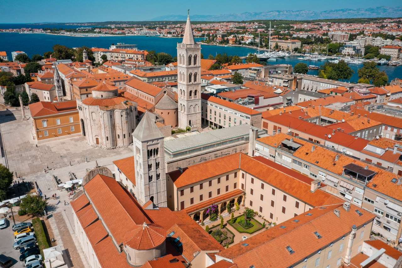 Zadar stad i Kroatien pussel på nätet