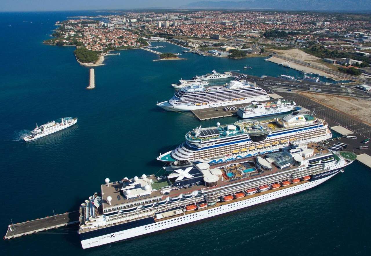 Задар портовый город Хорватия онлайн-пазл