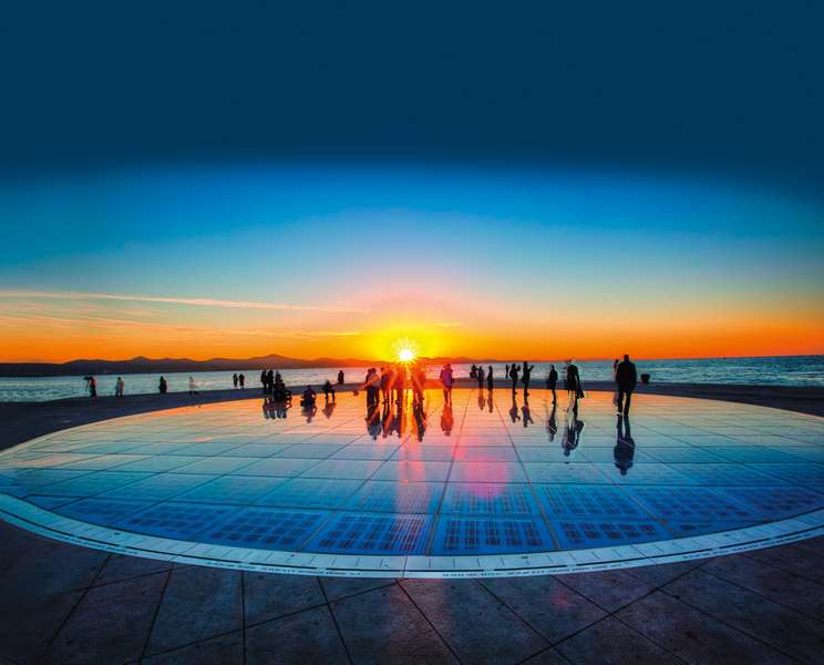 Zadar hälsningar till solen Installation Kroatien pussel på nätet