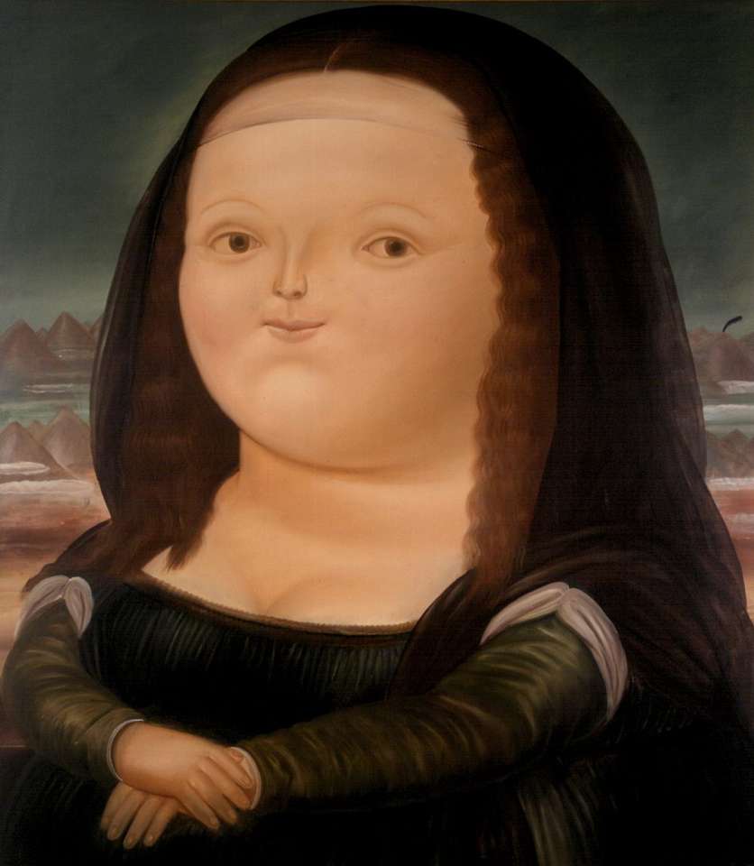 Mona Lisa de Botero quebra-cabeças online