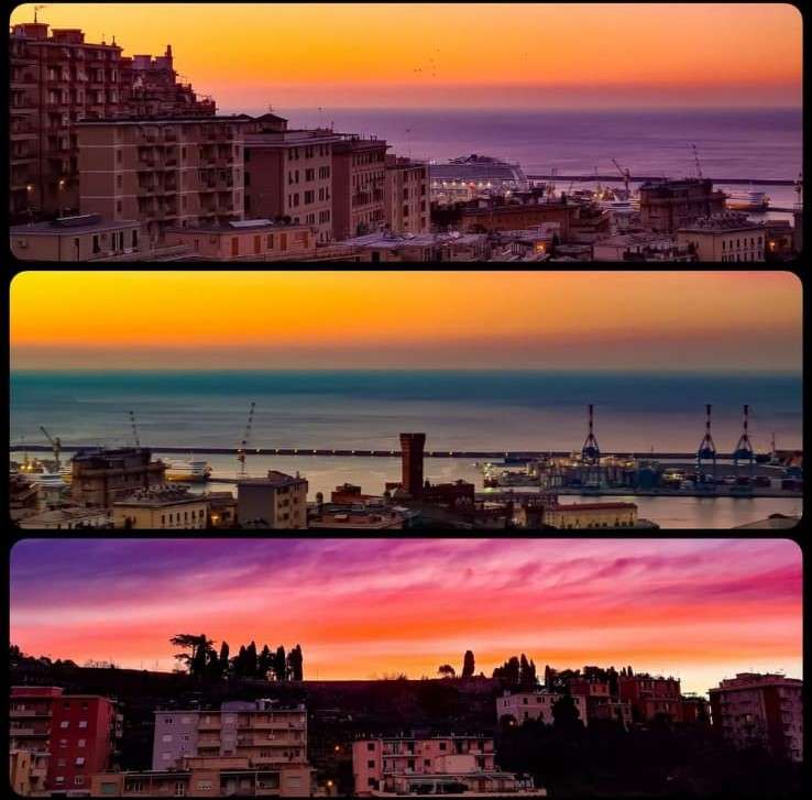 Θέα από τη Via Napoli, Γένοβα online παζλ