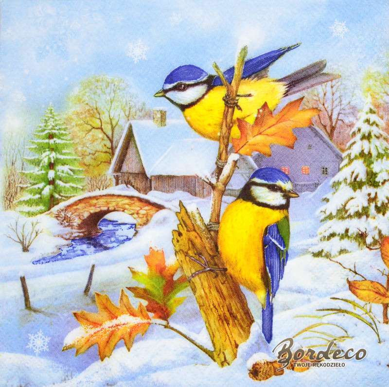 păsări de iarnă puzzle online