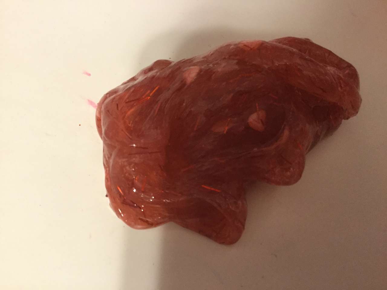 Slime rojo con fresas rompecabezas en línea