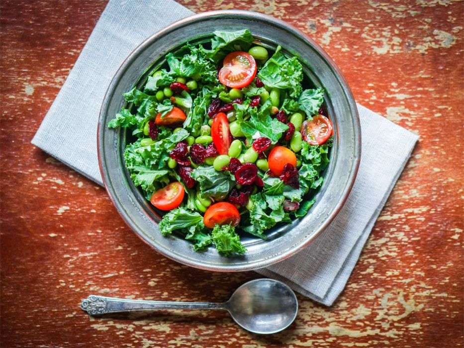 veganský kale salát online puzzle