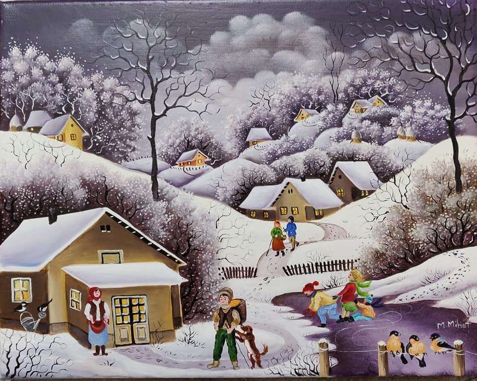 Inverno no beco e neve puzzle online