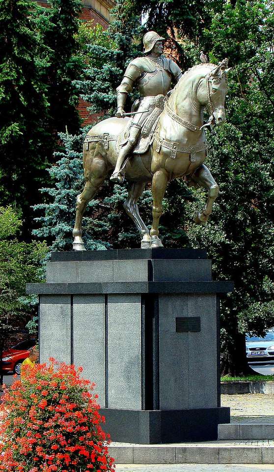 Паметник на Бартоломео Колеони в Щецин онлайн пъзел