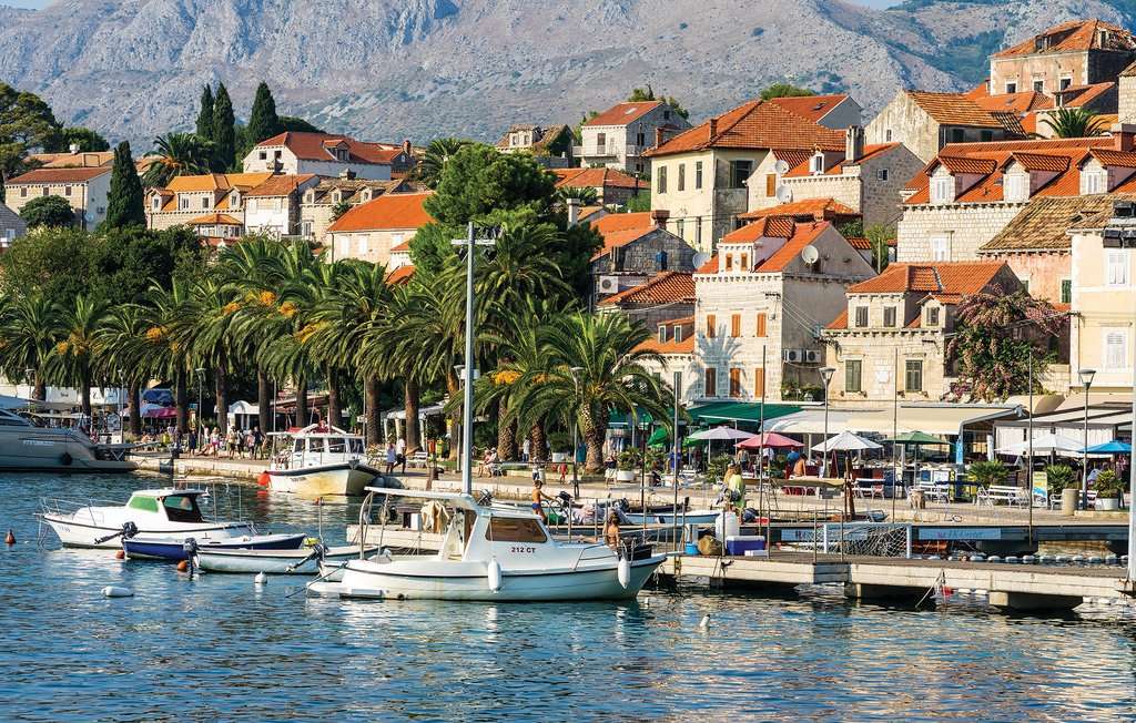 Cilipi stad i Kroatien pussel på nätet