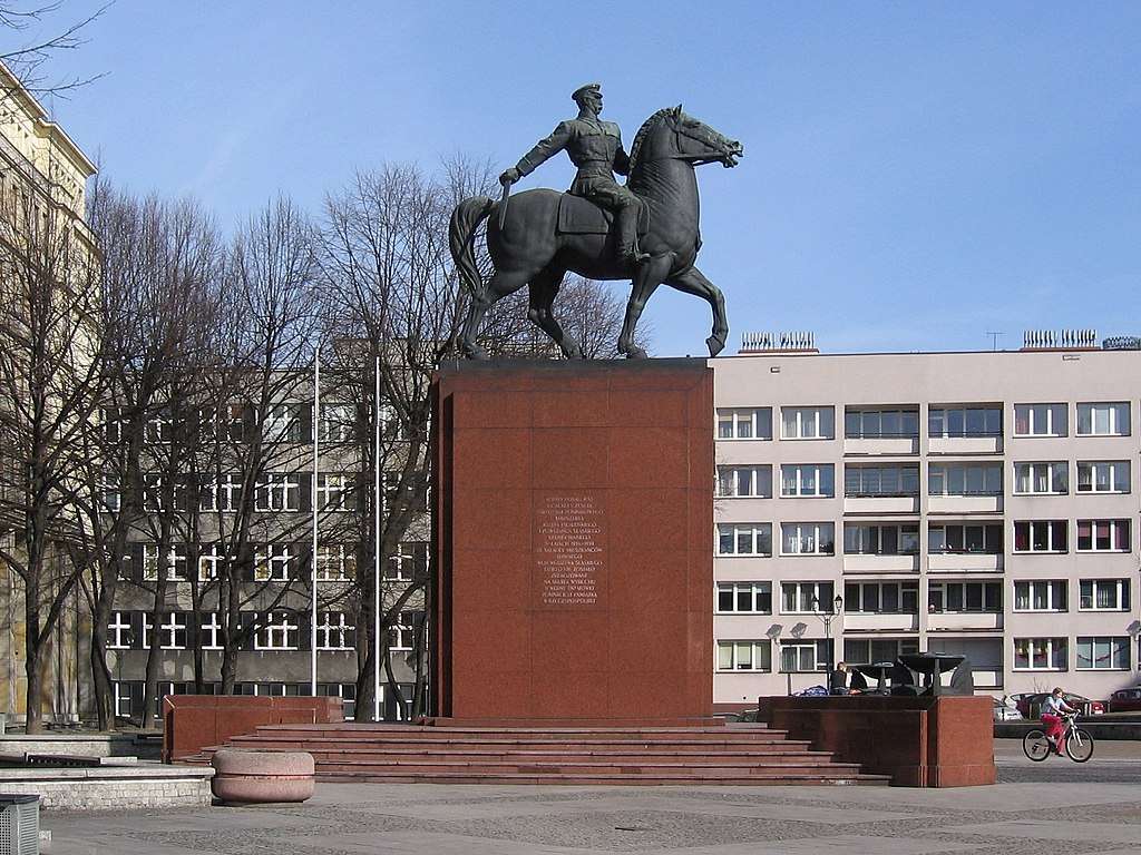 Józef Piłsudski emlékmű Katowicében online puzzle
