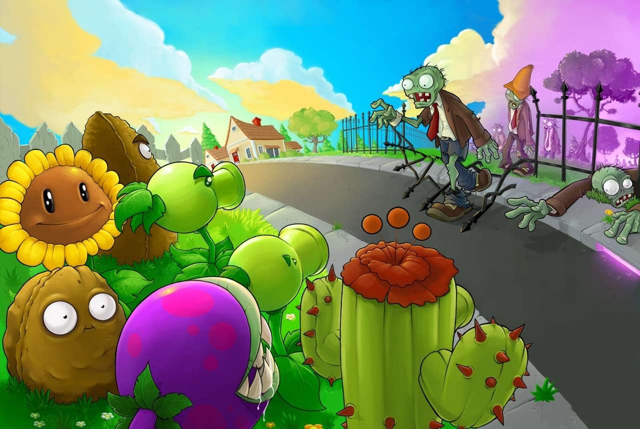 plants versus zombies - online puzzle