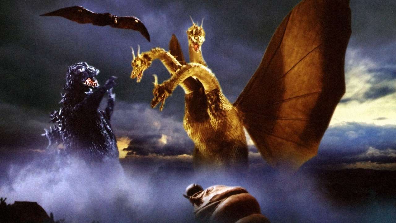 Godzilla & Ghidorah pussel på nätet