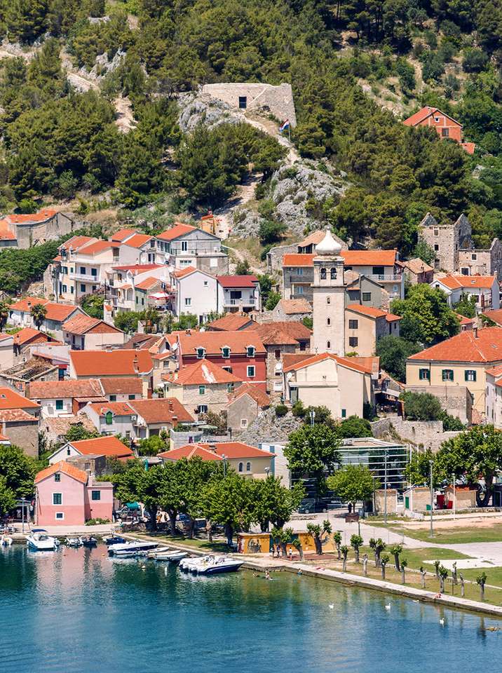 Skradin stad in Kroatië legpuzzel online