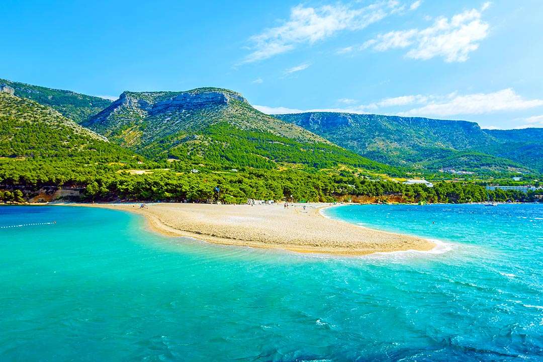 Крайбрежен пейзаж на Хърватия онлайн пъзел