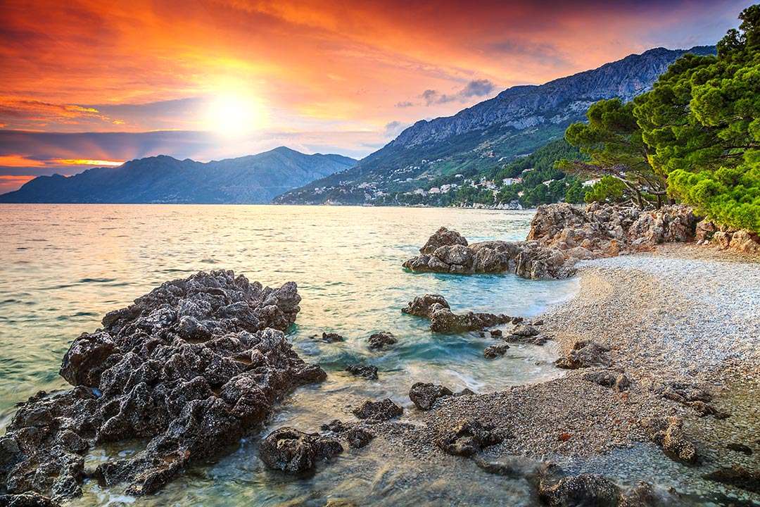 Paisagem costeira da Croácia puzzle online