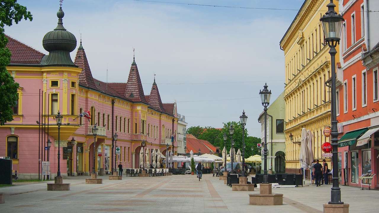 クロアチアのヴィンコヴチの町 ジグソーパズルオンライン