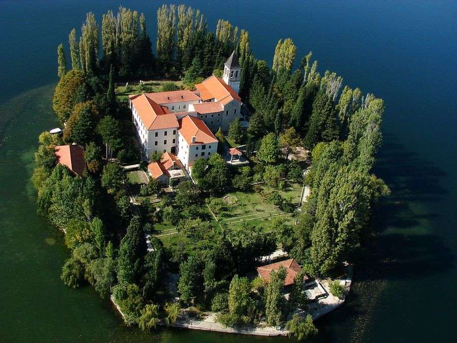 Visovac манастир Хърватия онлайн пъзел