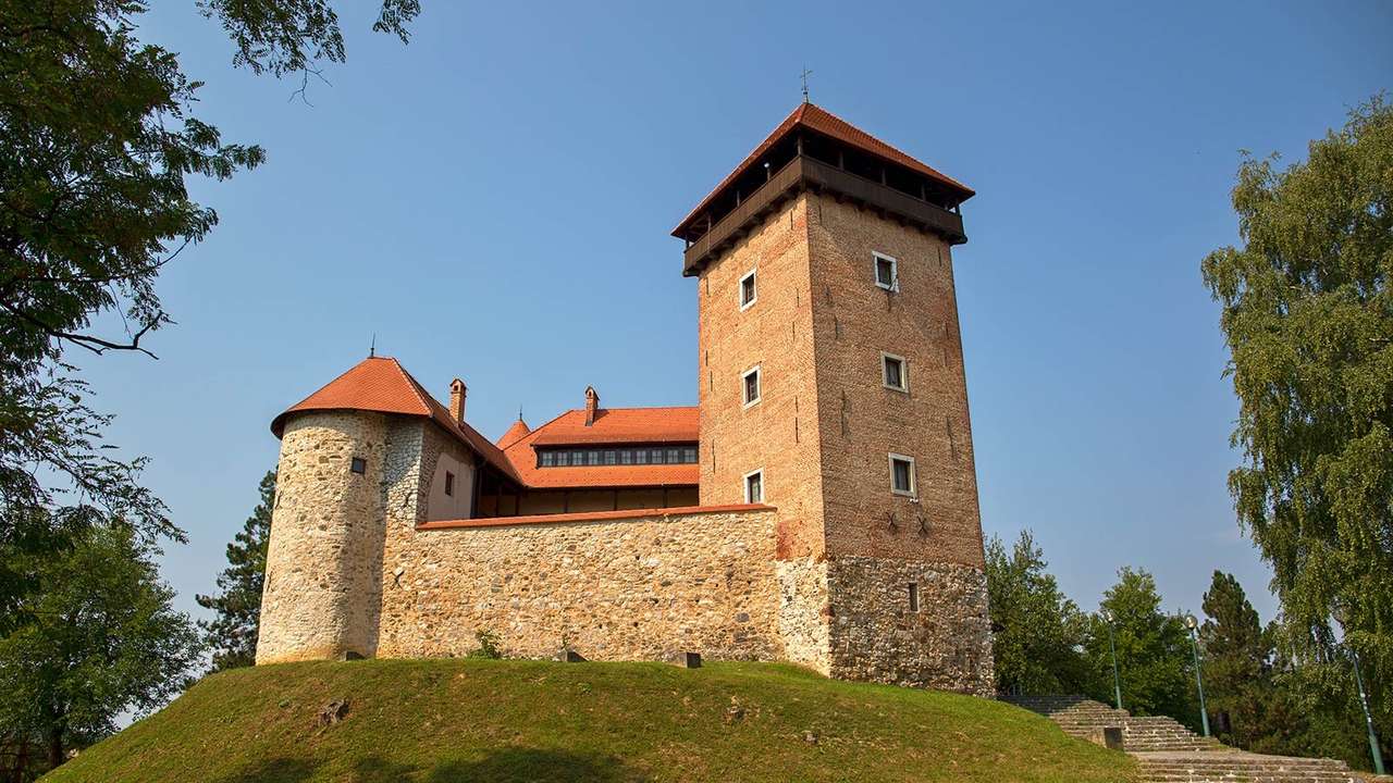 Château de Karlovac Dubovac Croatie puzzle en ligne