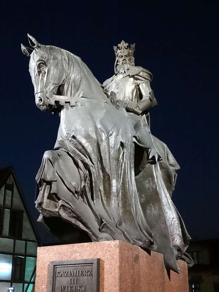 Monument à Casimir le Grand à Bydgoszcz puzzle en ligne