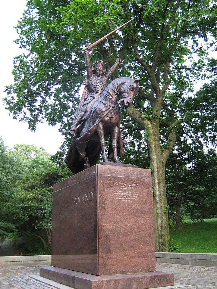 Monumento a Władysław Jagiełło en Nueva York rompecabezas en línea