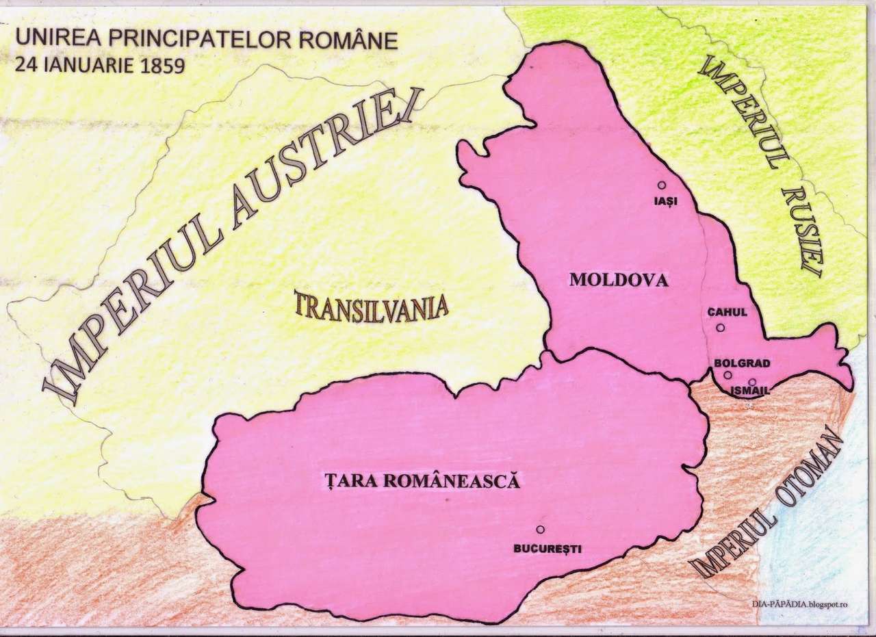 Unie van de Roemeense vorstendommen legpuzzel online