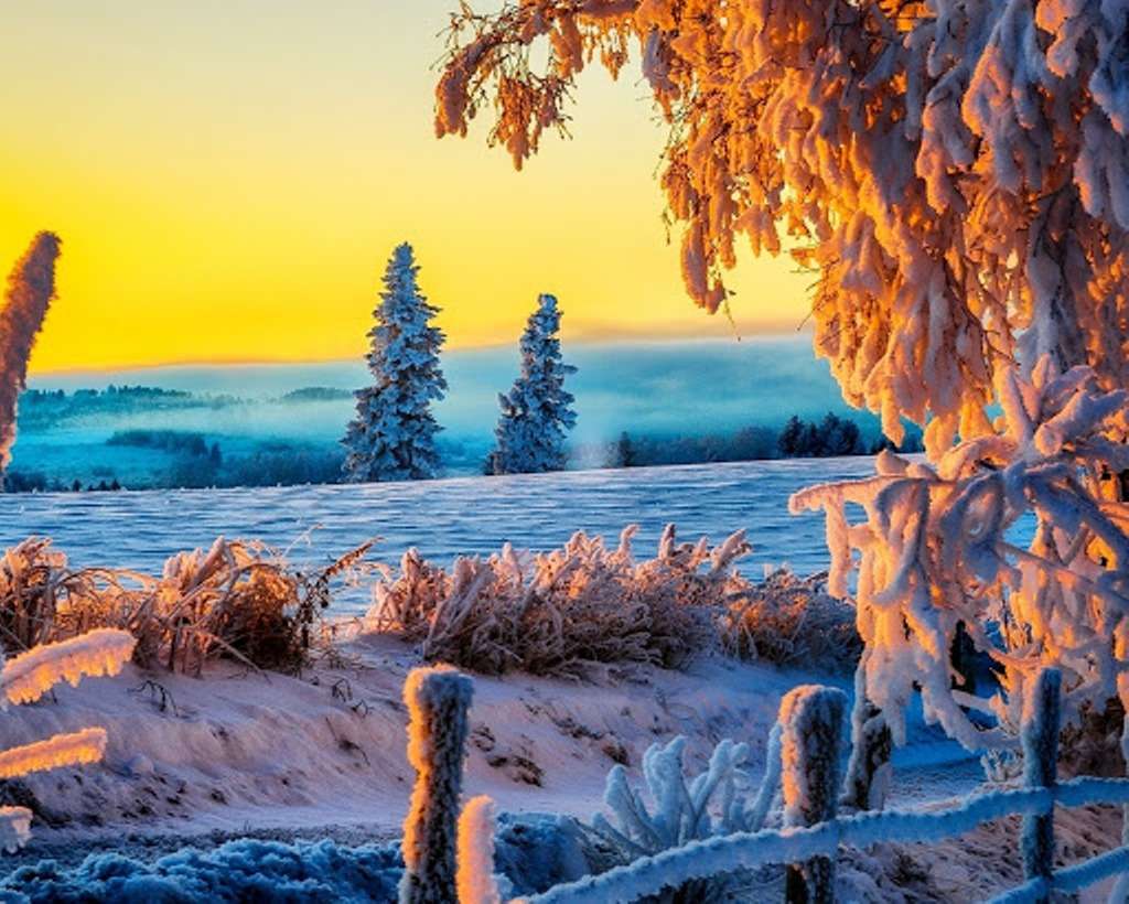paisagem de inverno quebra-cabeças online