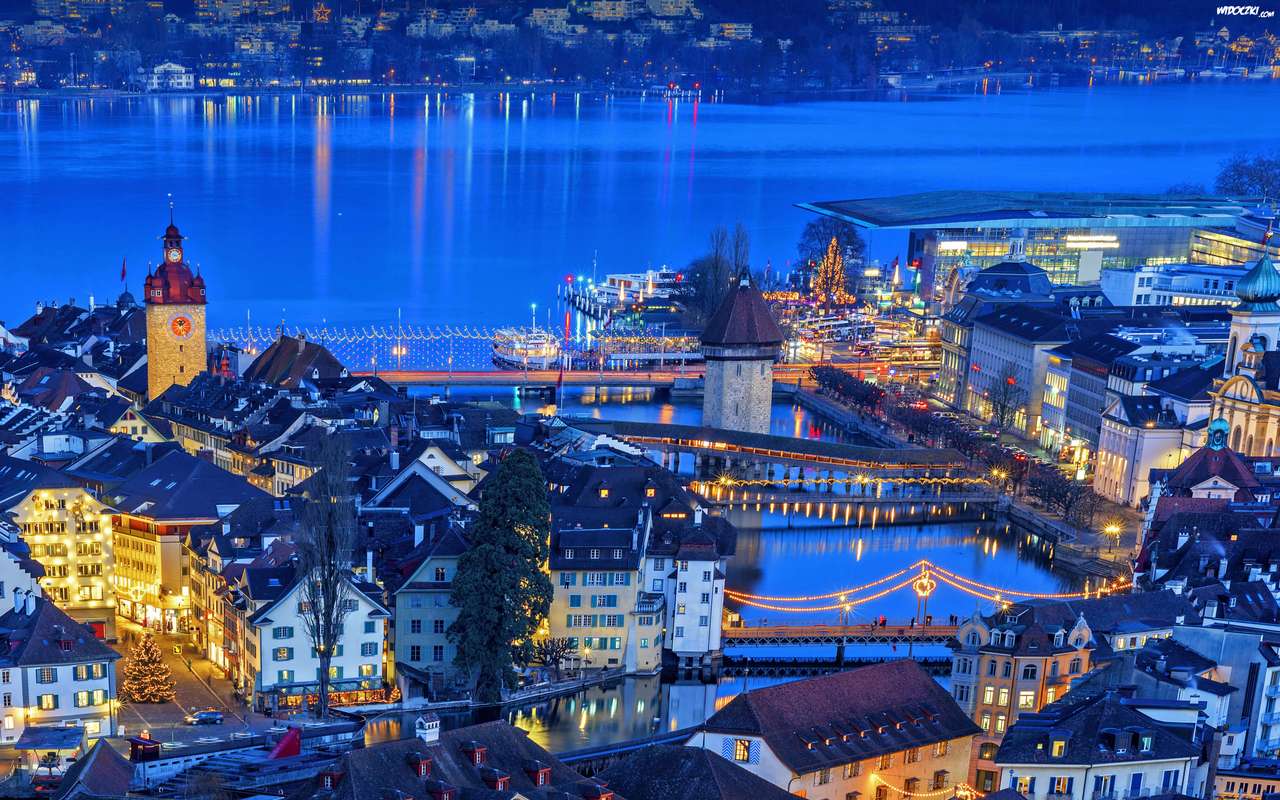 jezero ve švýcarsku online puzzle