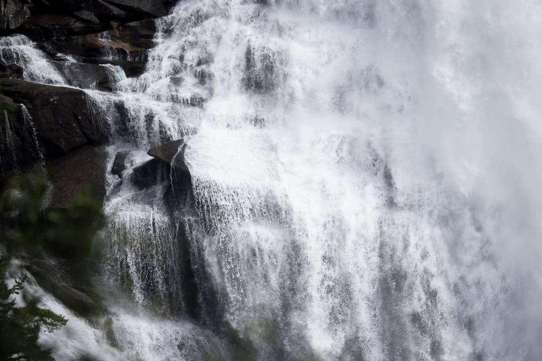 water falls in time lapse photography online puzzle
