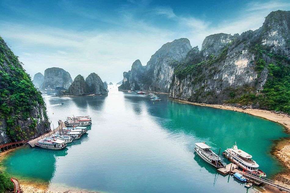 Bucht in Vietnam Online-Puzzle
