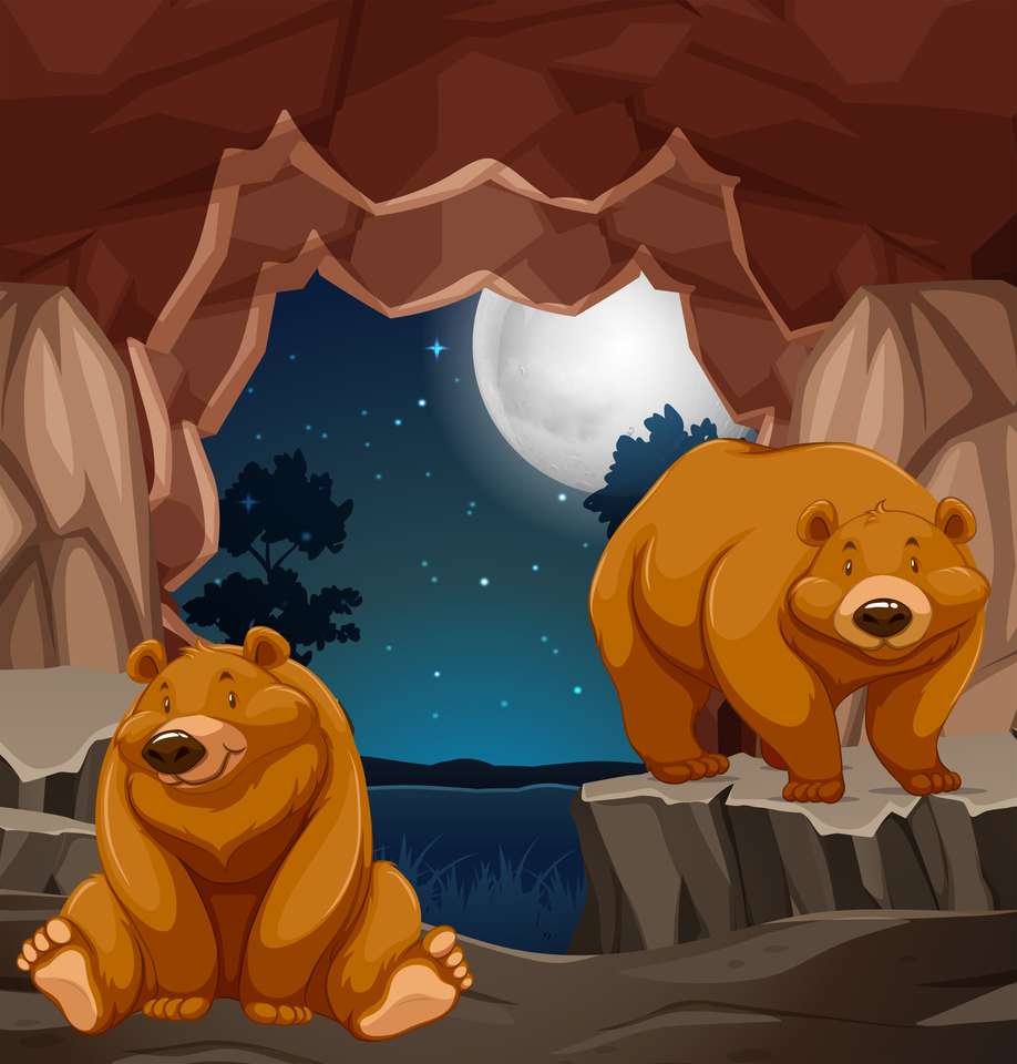 Леговището на мечките онлайн пъзел